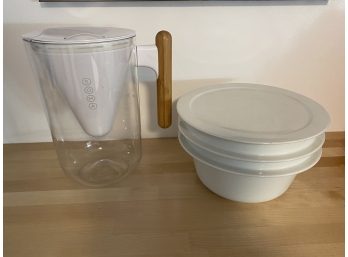3 Part Arabia Casserole Set With Soma Water Pitcher