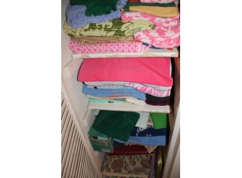 Linen Closet With Vintage Towles