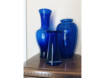 Blue Vase Lot