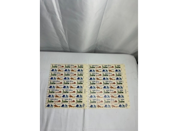 LOT OF 2, 200 YEARS OF POSTAL SERVICE STAMPS