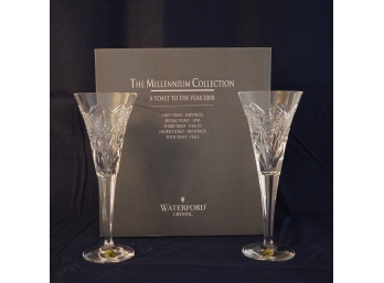 Waterford Crystal Happiness Toasting Flute Pair