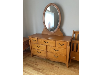 Dresser With Mirror (some Marks)