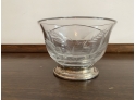 GLASS BOWL WITH STERLING BASE