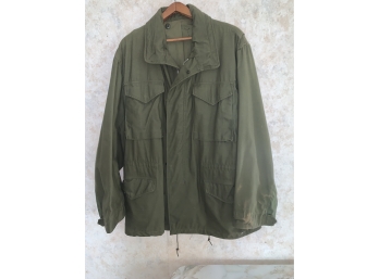 Military Jacket With The Zipper