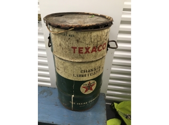 Texaco Metal Barrel