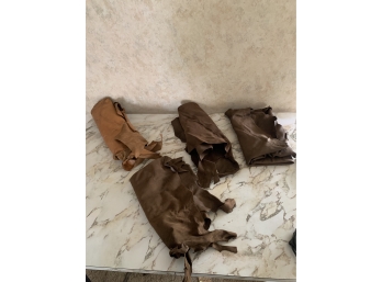 Lot Of Leather Material Animal Skin