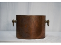 ANTIQUE COPPER METAL POT WITH DIVIDERS