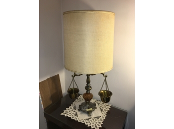 Brass Weight Lamps With Glass