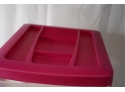 3 DRWERS PLASTIC CABINET, PINK COLOR,