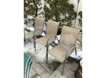 Lot Of 3 Outdoor Patio Chairs