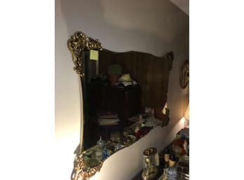 Provincial Mirror With Gilded Corners