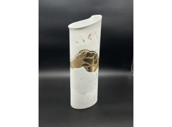 HEREND HUNGRY VASE WHITE