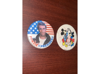 Lot Of 2 Pins, 2 Inch