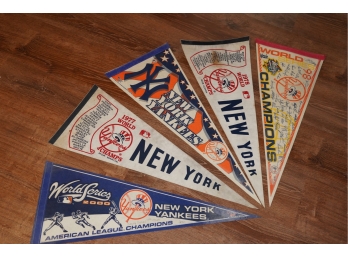 Lot Of 5 Yankee Feather Flags