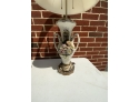 LOT OF TWO PORCELAIN LAMPS,  32 INCH HEIGHT