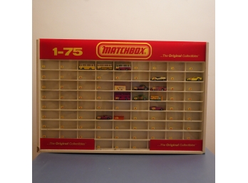 RARE: MATCHBOX DISPLAY CASE WITH CARS 1984
