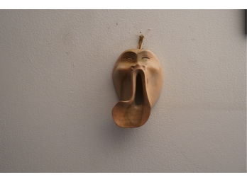 Wooden Hand Carved Mask 3in