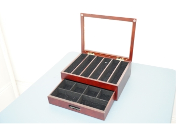 SMALL JEWELRY BOX WITH PULL OUT DRAW