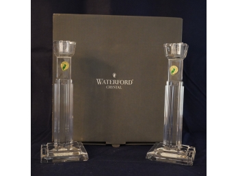Waterford Crystal Metropolitan 10 Inch Candlestick One Pair