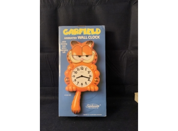 OLD NEW STOCK VINTAGE GARFIELD ANIMATED WALL CLOCK