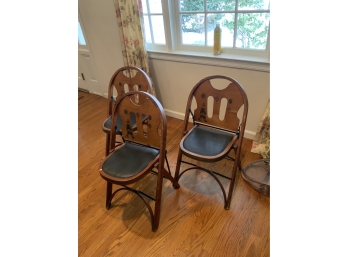 ASIAN STYLE FOLDING CHAIRS