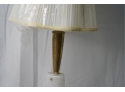 MID-CENTURY LAMP WITH BRASS BOTTOM
