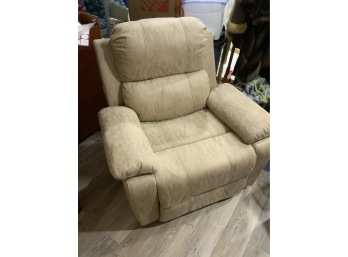 Tan Colored Reclining Chair Like New