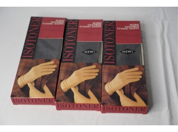 LOT OF 3 ISOTONER GLOVES NEW OLD STOCK