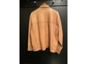 Tan Brown Leather Mens Jacket Size XXL