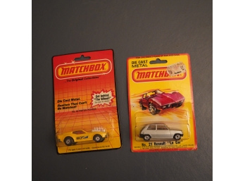 TWO NIB MATCHBOX CARS OLD NEW STOCK
