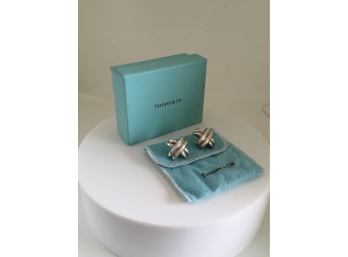 Sterling Tiffany & Co Earrings W/ Box