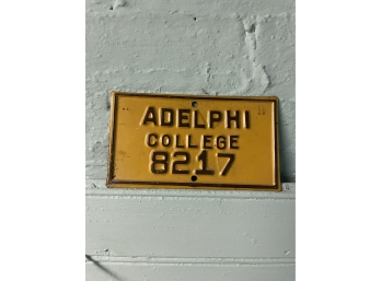 SMALL ADELPHI VINTAGE COLLEGE PLATE 1960S