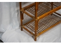 VINTAGE 3 TIER BAMBOO STYLE RACK