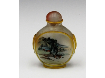 Antique Chinese Snuff Bottle With Stopper