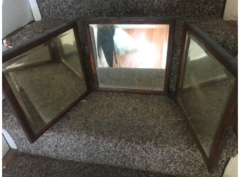 Vintage Tri-fold Mirror