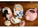 Collection Of Fun Teapots And Cookie Jars