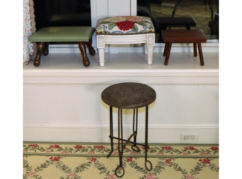 Trio Of Foot Stools & Plant Stand