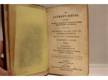1834 -The Layman's Ritual Printed By John Doyle-Shippable