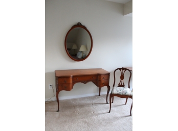 French Vanity & Matching Chair & Mirror
