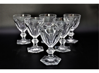 6 Vintage Baccarat Crystal Glasses