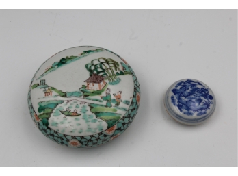 Chinese Porcelain Paint Boxes - 1 With Paint