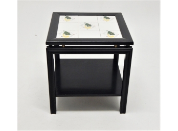MCM The Tilers Black Lacquer Side Table