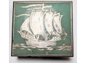 Mystery Melange Small Old Things In Excellent Enamel Antique Woodlined Box