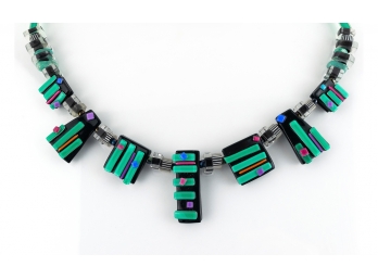 BEST Mid Century Modern Art Glass One-Off Necklace