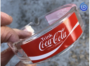🌀 Rare Collectible German “Trink” Coca-Cola Vintage Ash Tray