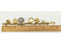 COACH Gold And Silver Charms Bracelet ~ Adjustable To 7.75'