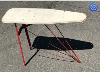 🌀 Shabby Chic Child Sized Vintage Metal Ironing Board Side Table