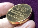 RARE FIND! Tiffany & Co. Vintage 'Tiffany Money' Sterling Silver Vermeil Gift Token $100 REDEEMABLE