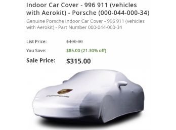 Porsche 911 Or 997 Car Cover ~ Brand New Never Used Grey Color