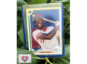 Reggie Sanders Cincinnati Reds ~ Upper Deck Top Prospect Baseball Card 1991